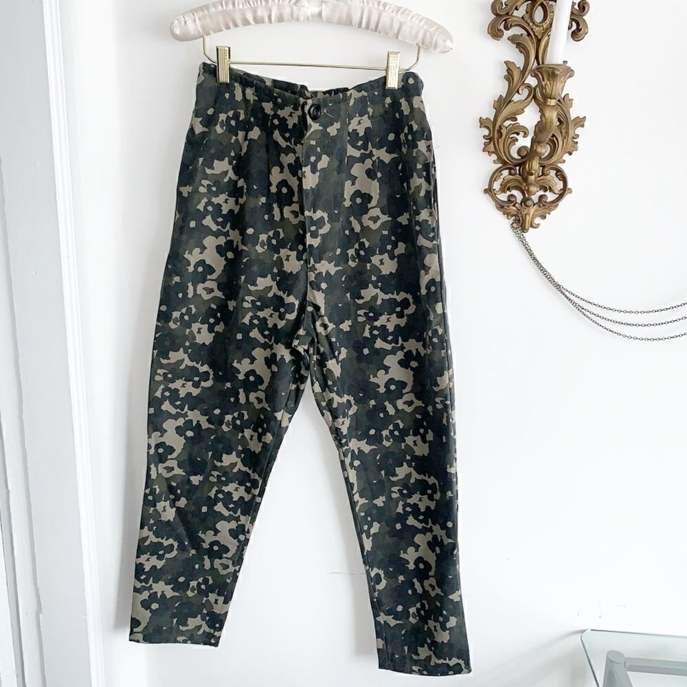 ANTHROPOLOGIE THE WANDERER CAMO PANTS GREEN TAN - Picture 6 of 14